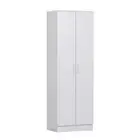 Nova 2-Door Multi-Purpose 5-Tier Cupboard Storage Cabinet - White
