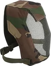 GANAZONO V3 Metal Mesh Fencing Face Breathable Mask for Training Competition Outdoor Activities