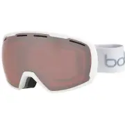New Bolle LAIKA Snow Goggles | Matte White Monogram / Vermillion Gun Cat 2 Lens