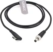 SZRMCC 12V PD Type-C USB C to Locking DC 2.1 2.5 Trigger Power Cable for Atomos Battery Eliminator Shinobi 7 Shogun Connect Video Devices Pix-E7 E5 Monitor (11.8inches/30cm, Straight Locking DC)