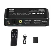 4K 60Hz 2 In 1 Out HDMI 2.0b Audio Extractor Switcher W/ Earc & Toslink For TV