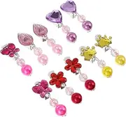 [VALICLUD] 5 Pairs Boys and Girls Earrings for Girls Clip on Earrings Baby Jewelry