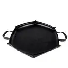 Fire Pit Fireproof Mat Hexagonal Foldable Firewood Bag Ember Mat Heat Resistant