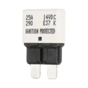 1 Pack 14V DC 25A White ATC/ATO Automatic Mini Resettable Fuse for Car