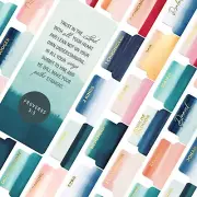 100 Soft-Touch, Laminated Large Print Bible Tabs for Bible Book for Women & Men