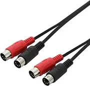 SWAMP Dual MIDI Cable - 2 Channel - 5pin DIN Connectors - 2x 16CH Channel - 5m
