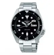 SEIKO 5 SPORTS SRPD55K AUTOMATIC WATCH - BLACK DIAL, STAINLESS STEEL, 42.5MM