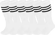 [ENBAOHUI] 3 Pairs Toddler Soccer Socks Kids Soccer Socks Girls Boys Baby Knee Socks Kids Boys Socks Toddler Kids Tube Socks