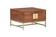 Coffee Table Honey Brown 67x67x45 cm Solid Acacia Wood vidaXL
