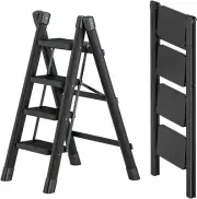 QZTHOU 4 Step Ladder, Folding Step Stool with Wide Anti-Slip Pedal,Portable L...