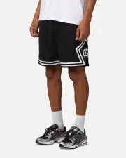 [CARRE] Carre Fold Mesh Basketball Shorts Black/white - Size XS XS Black/White
