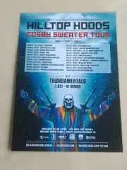 HILLTOP HOODS - 2014 COSBY SWEATER AUSTRALIAN TOUR - LAMINATED NEW PROMO POSTER