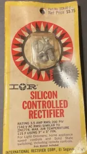 Vintage Silicon Controlled Rectifier SCR-02-C With Instructions Ir SCR02