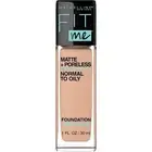 Maybelline Fit Me Matte + Poreless Liquid Oil-Free Foundation Makeup, True...
