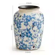 Rustic Ceramic Vase Deocration: Blue And White Vase For Home MHB177619