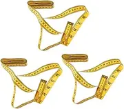 Angoily Flexible Tape Measure Length Yellow Double-sided for Sewing Tailoring Body Measurement Portable