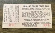 RARE 1962 Empire State Fair Ticket Billings Montana Vaughn Ragsdale Clothing