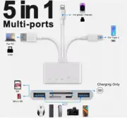 5 in 1 Memory Card Reader USB 3.0 OTG Adapter SD Card Reader For iPhone/iPad