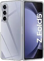 [Oprimio] Crystal Clear Case for Samsung Z Fold 5 [Silicone Case] [%100 Transparent] [German Material] Clear Mobile Phone Case for Samsung Galaxy Z Fold5