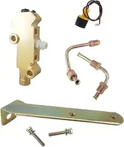 PV2 Brass Disc/Drum Disc Front Drum Rear Brake Proportioning Valve & Mount Bracket Connector Kit, Compatible with for Chevy Chevrolet Classic Car & Truck, Replace 172-1353