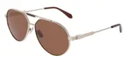 Salvatore Ferragamo SF327S 710 Men's Sunglasses Gold Size 62