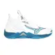 MIZUNO WAVE MOMENTUM 3 MID 男高筒排球鞋-運動 白水藍湖藍 (7.9折)