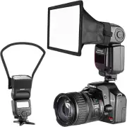 Camera Speedlite Flash Softbox and Reflector Diffuser Kit for Canon Nikon and...