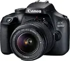 Canon EOS 4000D Kit with EF-S 18-55mm f/3.5-5.6 III (Black) By FedEx