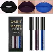 Halloween Lipstick 3Pcs Matte Liquid Lipstick Sets, Matte Lipstick Lip Stain Long Lasting Waterproof Non-stick Cup, Smudge Proof Matte Lip Stick, Halloween Gifts (3pcs-set-07)