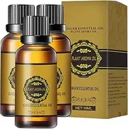 Belly Drainage Ginger Oil, Slimming Tummy Ginger Oil, Ginger Oil Lymphatic Drainage Massage, Ginger Essential Oil Care for Skin - 3-B