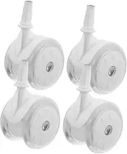 Totority 4pcs Stroller Replacement Wheels Stroller Wagon Shopping Carts for Groceries Walker for Caster Wheels Carriage Wagon Stroller Wheelies Castor Wheels White Plastic