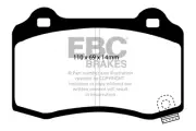 EBC Brakes DP21788 Greenstuff 2000 Series Sport Brake Pads Fits 12-21 S X