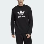 ADIDAS TREFOIL CREW CW1235 男 長袖上衣 大學T 經典 LOGO 休閒 純棉 三葉草 黑白