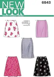 Newlook 6843 Misses' Sewing Pattern Skirt/Pants, Size 8-10-12-14-16-18