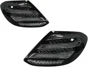 LED Tail Lights Assembly Compatible For Mercedes Benz E Class E W213 2016-2020 Maybach Style Full LED Dynamic Turn Signal(Smoke one set)