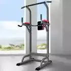 Power Chin Up Push Pull Up Knee Raise Weight Bench Gym Station