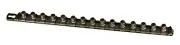 Ernst 8422M BLACK 1/2" Socket Organizer Rail w/ Magnets & Twist Lock Clips