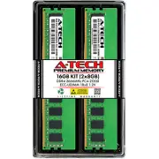 A-Tech 16GB 2x 8GB 1Rx8 PC4-21300 DDR4 2666 MHz ECC UNB UDIMM Server Memory RAM