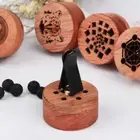 Essential Oil Car Diffuser Wooden Carved Aromatherapy Car Aromatherapy Clip