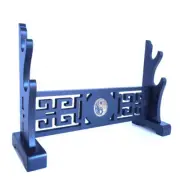 Assembly Sword Stand Holder Rack For Katana Samurai Sword Taichi Pattern 2 Tier