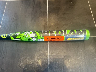 NEW 2024 Worth Bedlam - Phil Matte 12.5" XL USSSA Slowpitch Softball Bat - 26oz.
