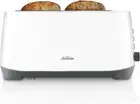 Rise Up 4 Slice Toaster | Extra Long Slots 7 Browning Settings White TAP0003WH