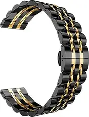 [GUMMMY] 22mm 20mm Seven Solid Beads Stainless Steel Strap For Huawei Watch4/4Pro GT2/3Pro 46mm Band For Samsung Watch 46mm 45mm Bracelet Watchbands