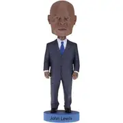 [Royal Bobbles] Bobblehead John Lewis Figure w/ Autographed Collector Card