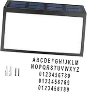 OSALADI 1set Solar Address Sign Lamp House Number Light Material Brightness Easy Alignment for Outdoor Use for Gardens and Streets