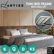 Bed Frame Queen Double King Single Gas Lift Base With Storage Mattress Platform