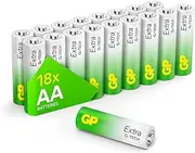 AA Batteries Pack of 18-1.5V / Mignon / LR06 / MN1500/ AM3 by GP Batteries AA Extra Alkaline Batteries Ideal for: Toys/Controllers/Torch/Mouse Suitable for Everyday use in a Variety of Devices