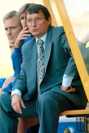 Wolverhampton Wanderers manager Graham Taylor looks on from the du- Old Photo
