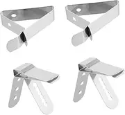 PRETYZOOM 4Pcs Thermometer Clip Temperature Probe Holder for BBQ Oven Grill Pot Oil Pan Kitchen Supplies for Accurate Cooking