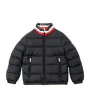 Moncler Enfant Logo Patch Down Jacket 8Y navy blue
